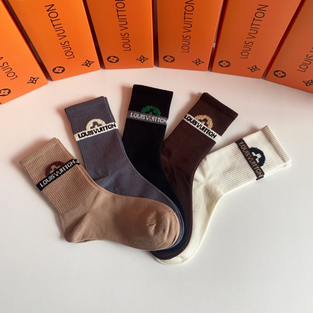 LOUIS VUITTON CREW SOCKS 194085 (1 BOX)