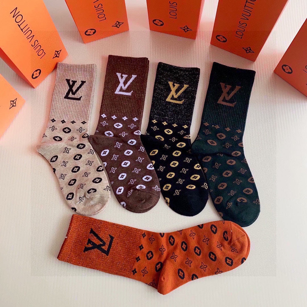 LOUIS VUITTON CREW SOCKS 140816 (1 BOX)