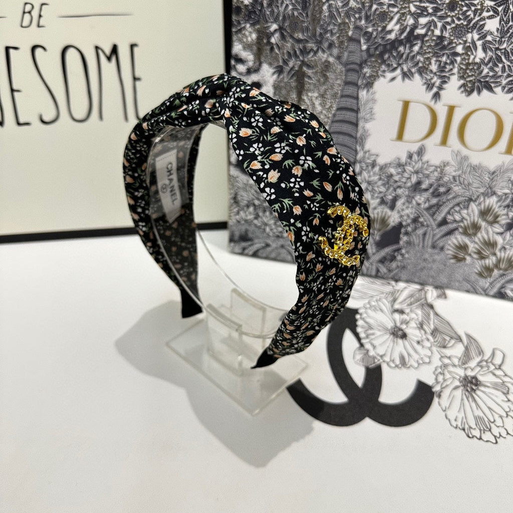 CHANEL COLORFUL FABRIC HEADBAND 168580