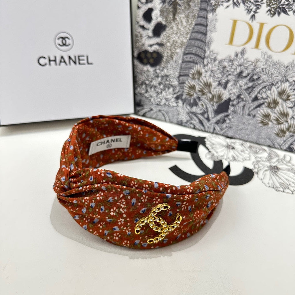CHANEL COLORFUL FABRIC HEADBAND 168581