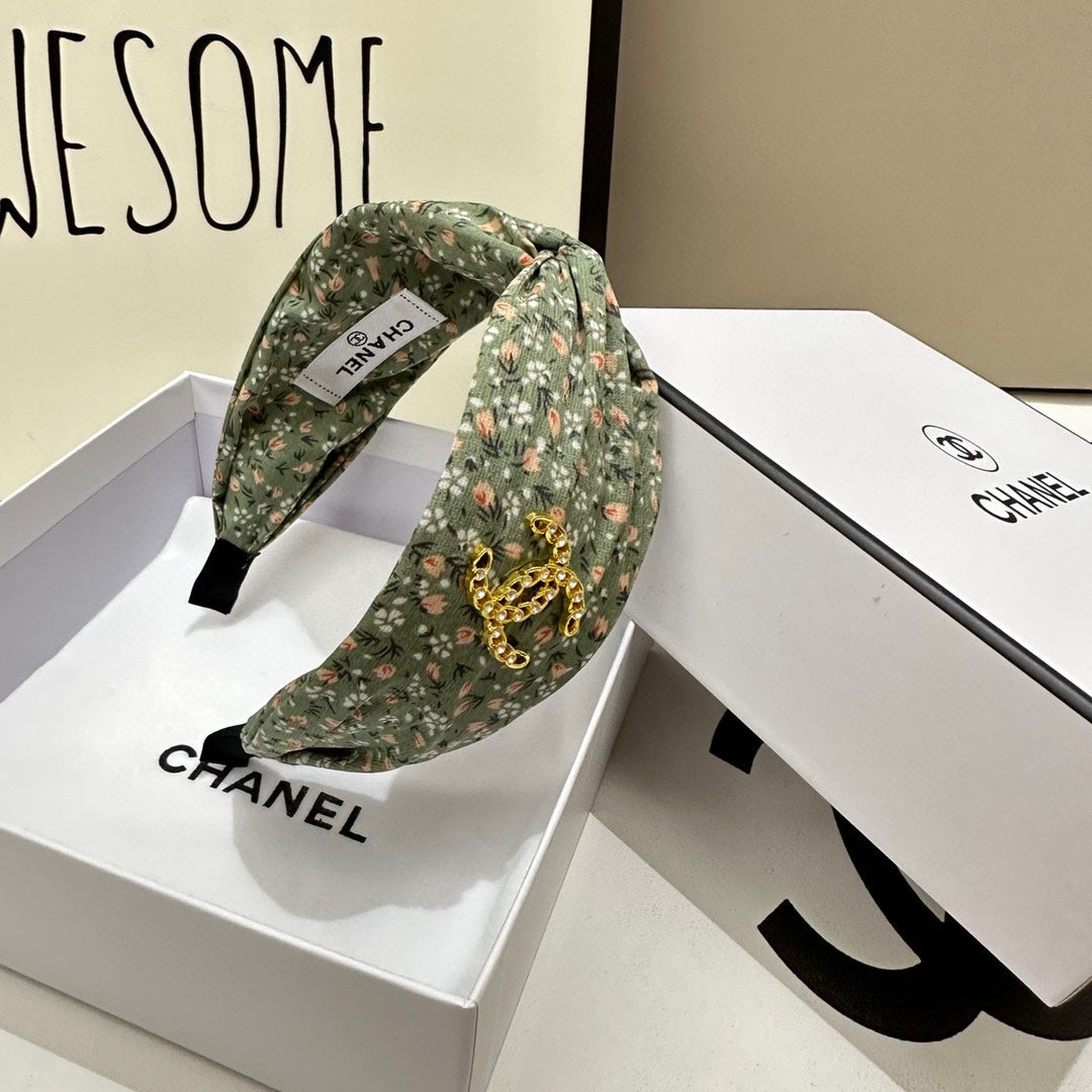 CHANEL COLORFUL FABRIC HEADBAND 168582