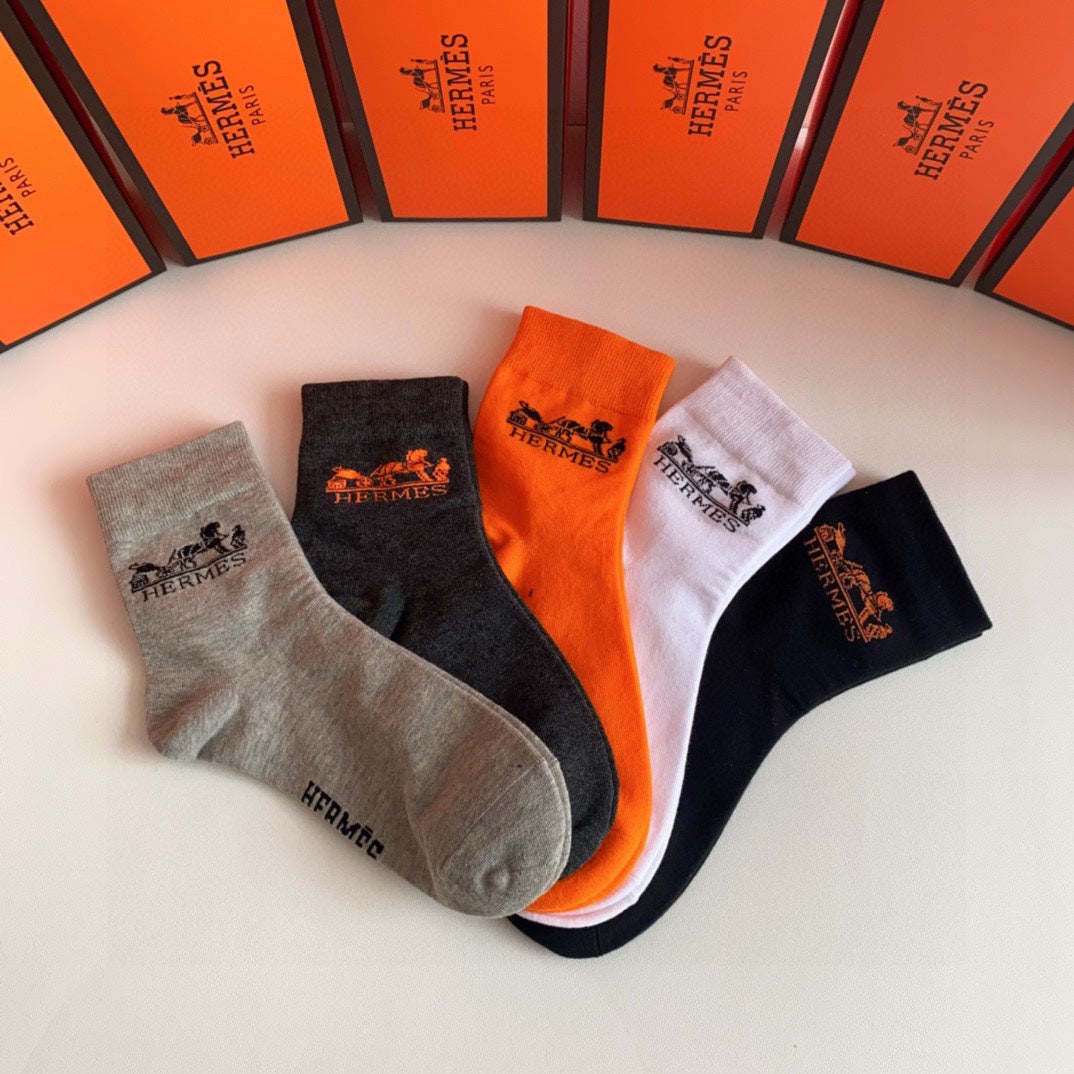HERMES LOW-CUT SOCKS 274599 (1 BOX)