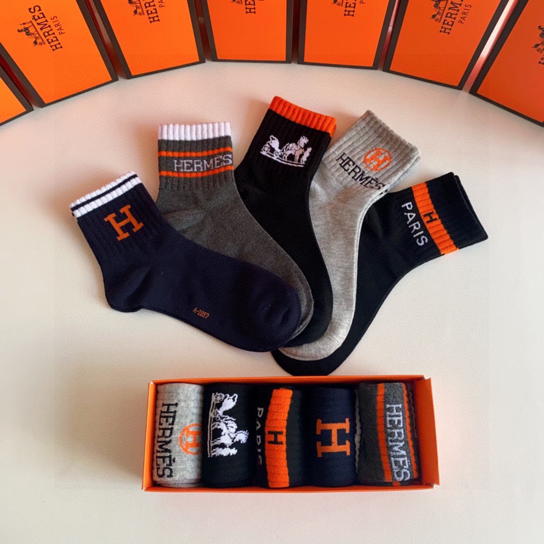 HERMES LOW-CUT SOCKS 274600 (1 BOX)