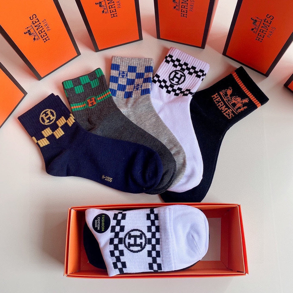 HERMES LOW-CUT SOCKS 284410 (1 BOX)