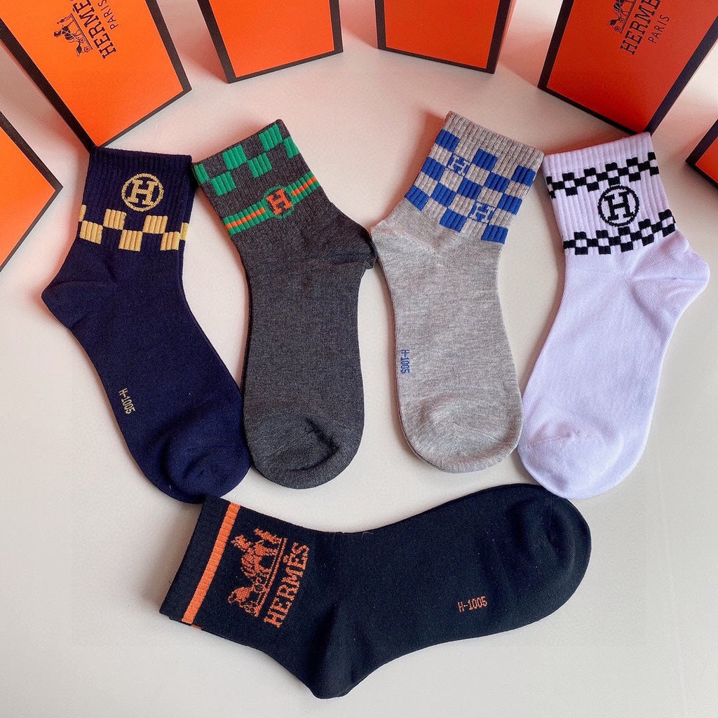HERMES LOW-CUT SOCKS 284410 (1 BOX)