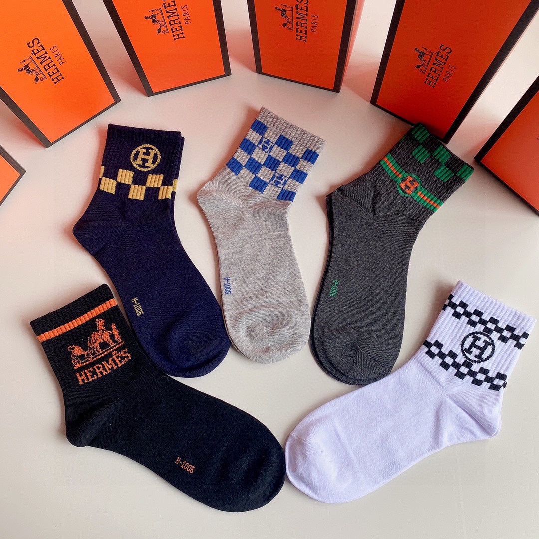 HERMES LOW-CUT SOCKS 284410 (1 BOX)