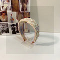 PRADA BEIGE FABRIC BRAIDED HAIRBAND 344763