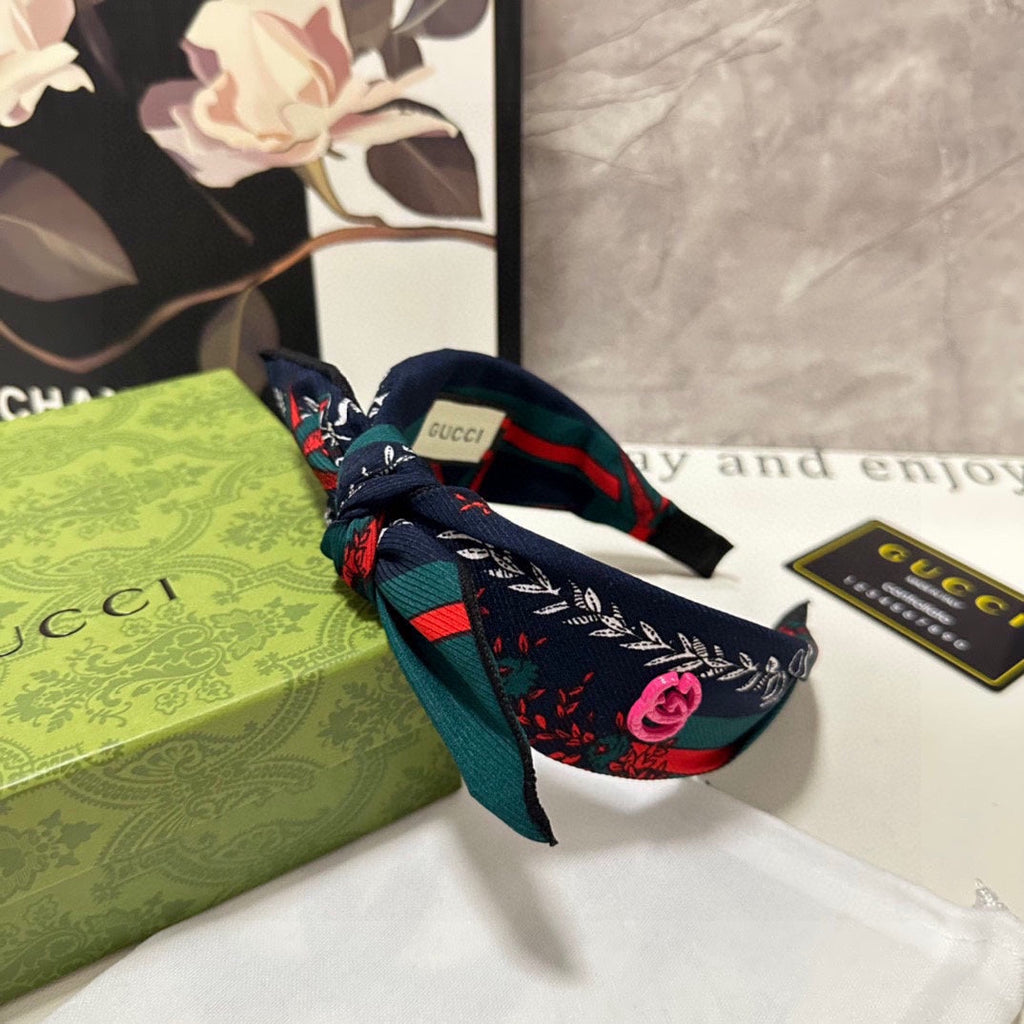 GUCCI COLORFUL FABRIC HAIRBAND 372431