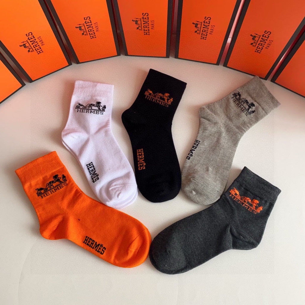 HERMES LOW-CUT SOCKS 379055 (1 BOX)