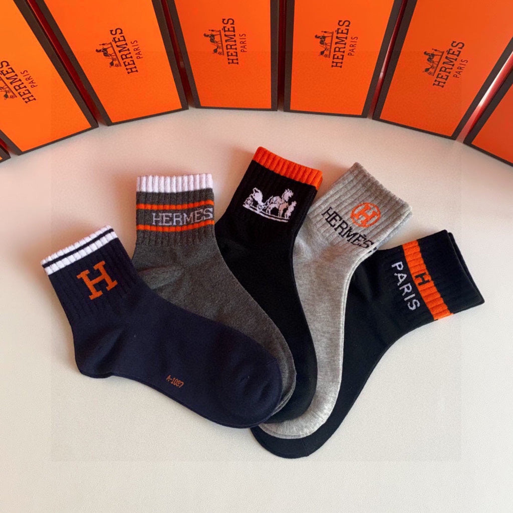 HERMES LOW-CUT SOCKS 406340 (1 BOX)