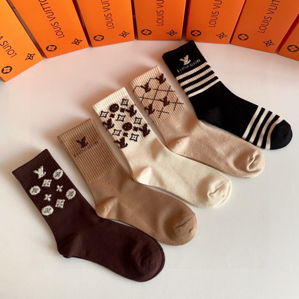 LOUIS VUITTON CREW SOCKS 407965 (1 BOX)