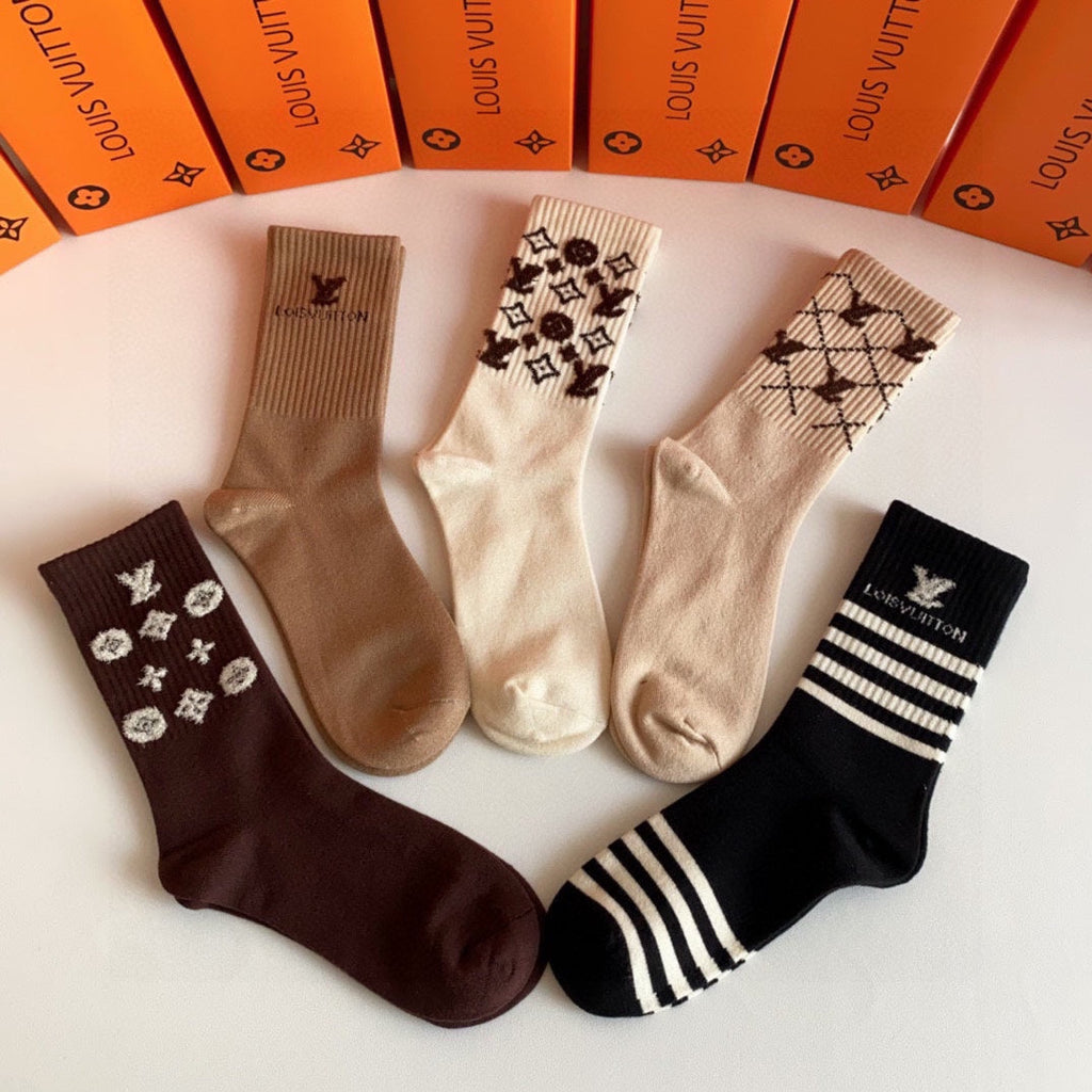 LOUIS VUITTON CREW SOCKS 407965 (1 BOX)