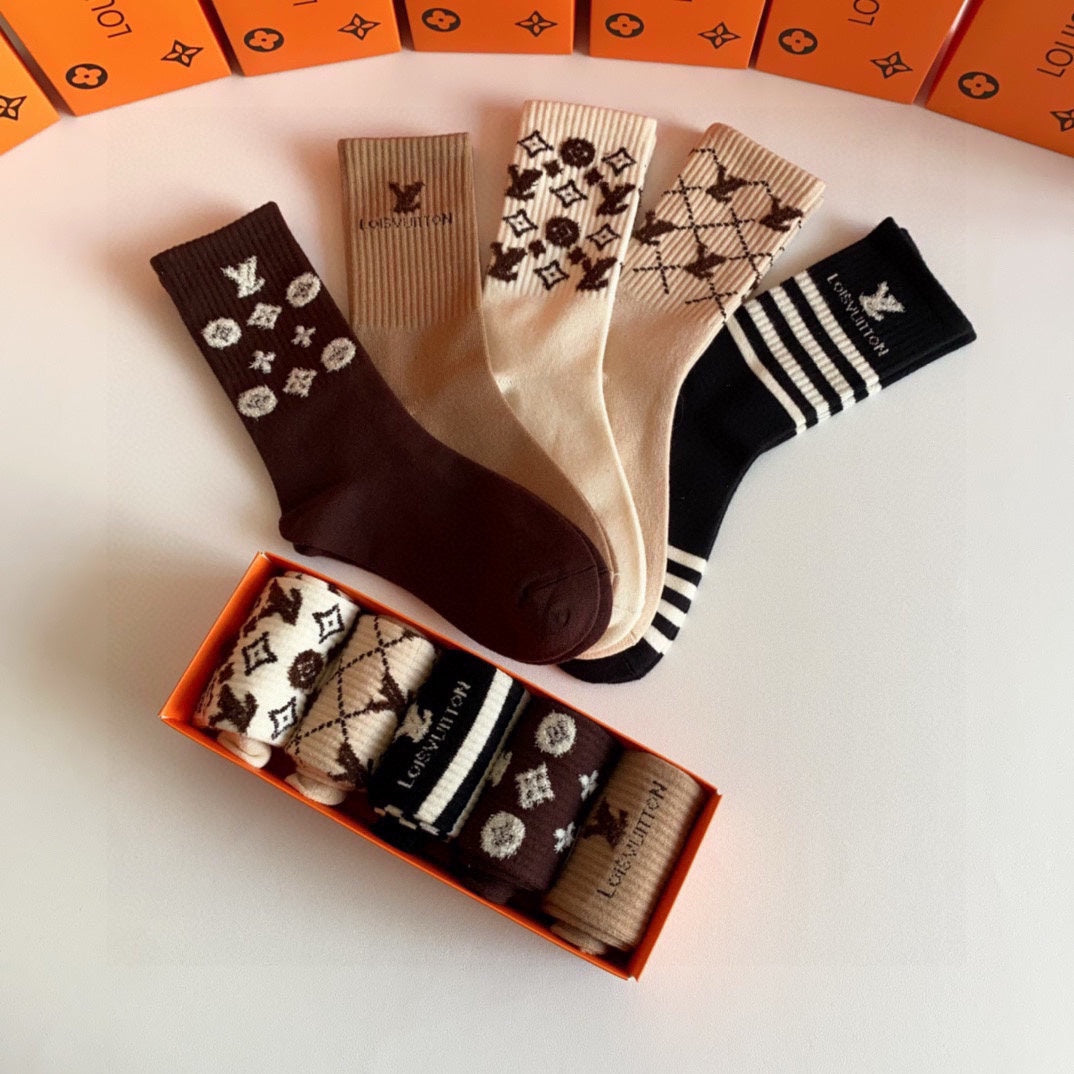 LOUIS VUITTON CREW SOCKS 407965 (1 BOX)