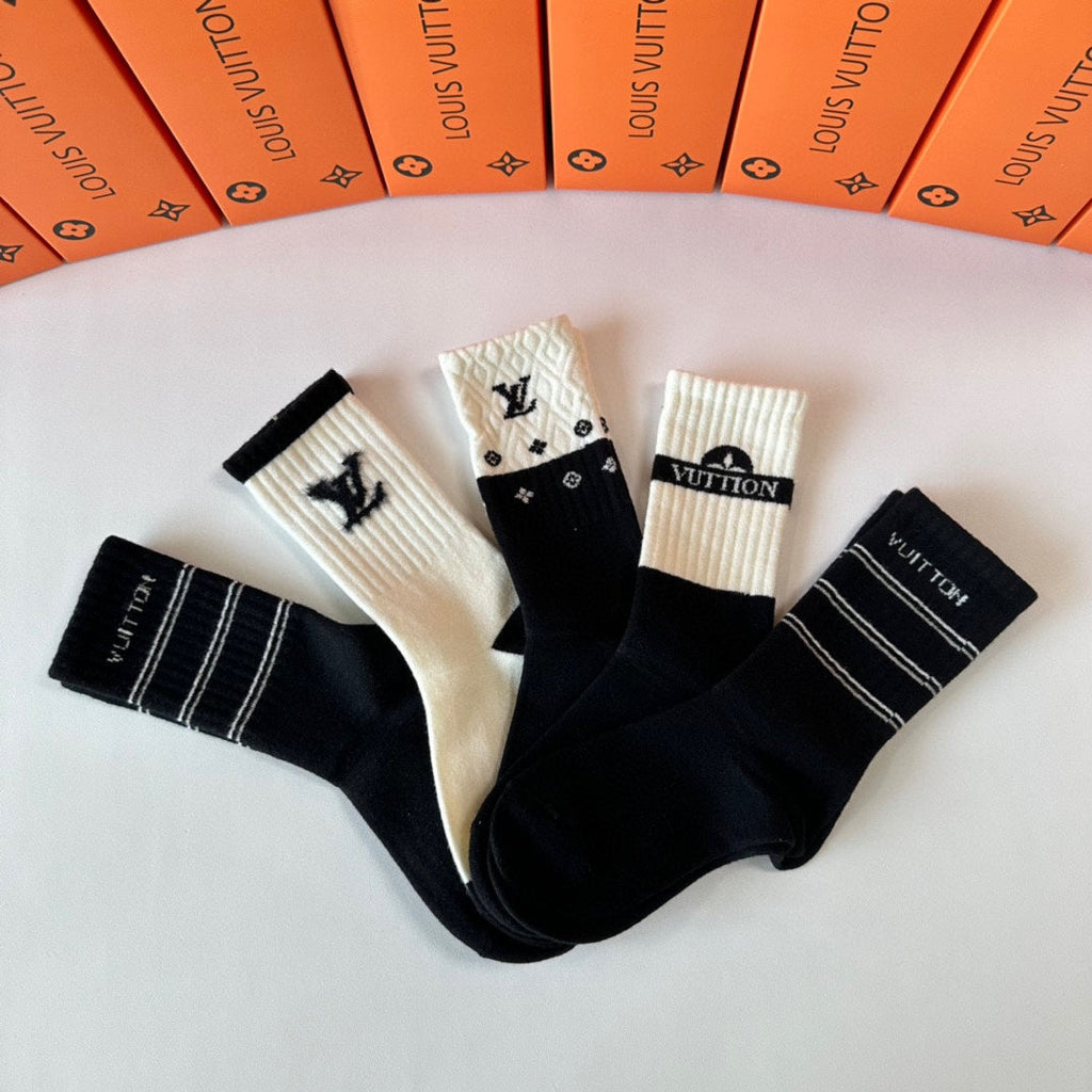 LOUIS VUITTON CREW SOCKS 407966 (1 BOX)