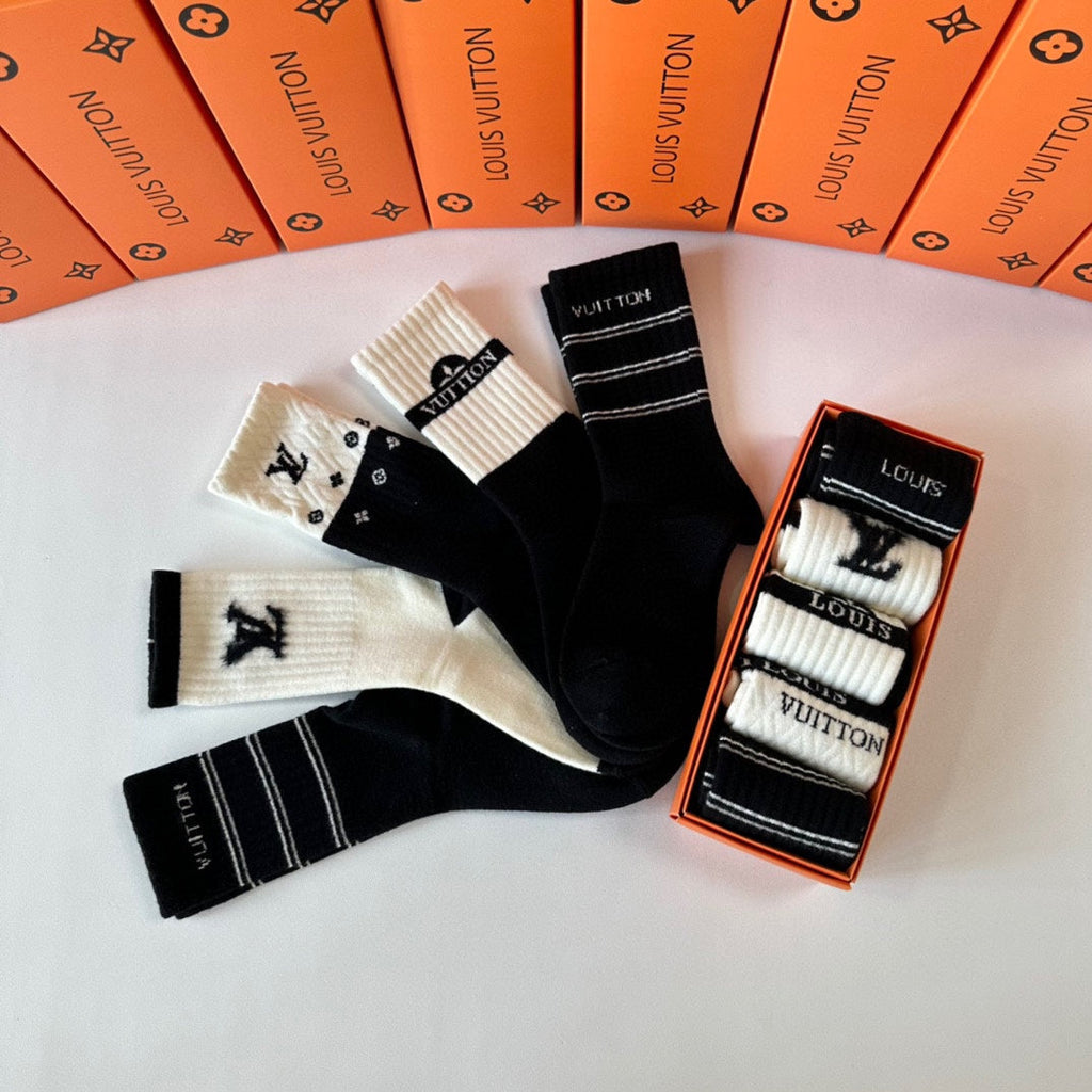 LOUIS VUITTON CREW SOCKS 407966 (1 BOX)