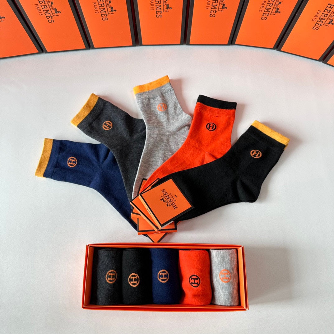 HERMES ANKLE SOCKS 416090 (1 BOX)