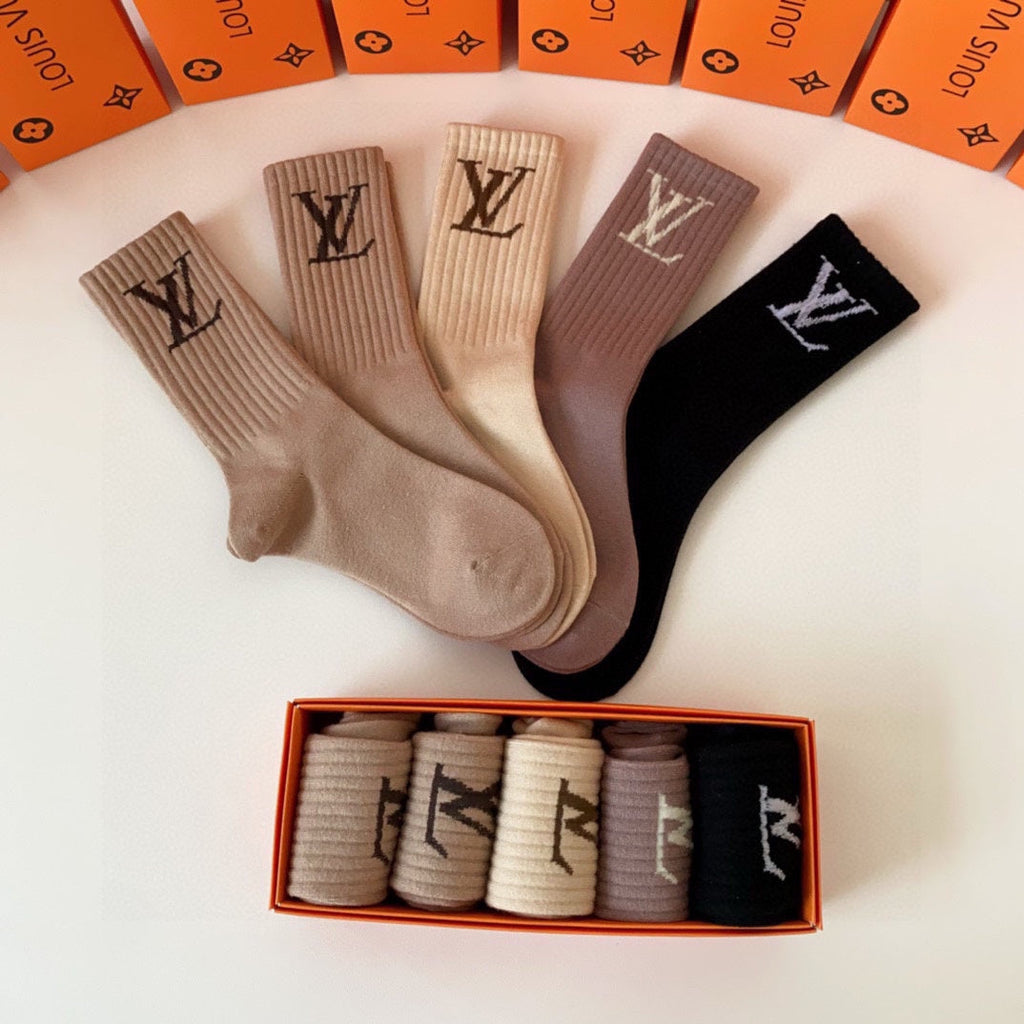 LOUIS VUITTON CREW SOCKS 416099 (1 BOX)