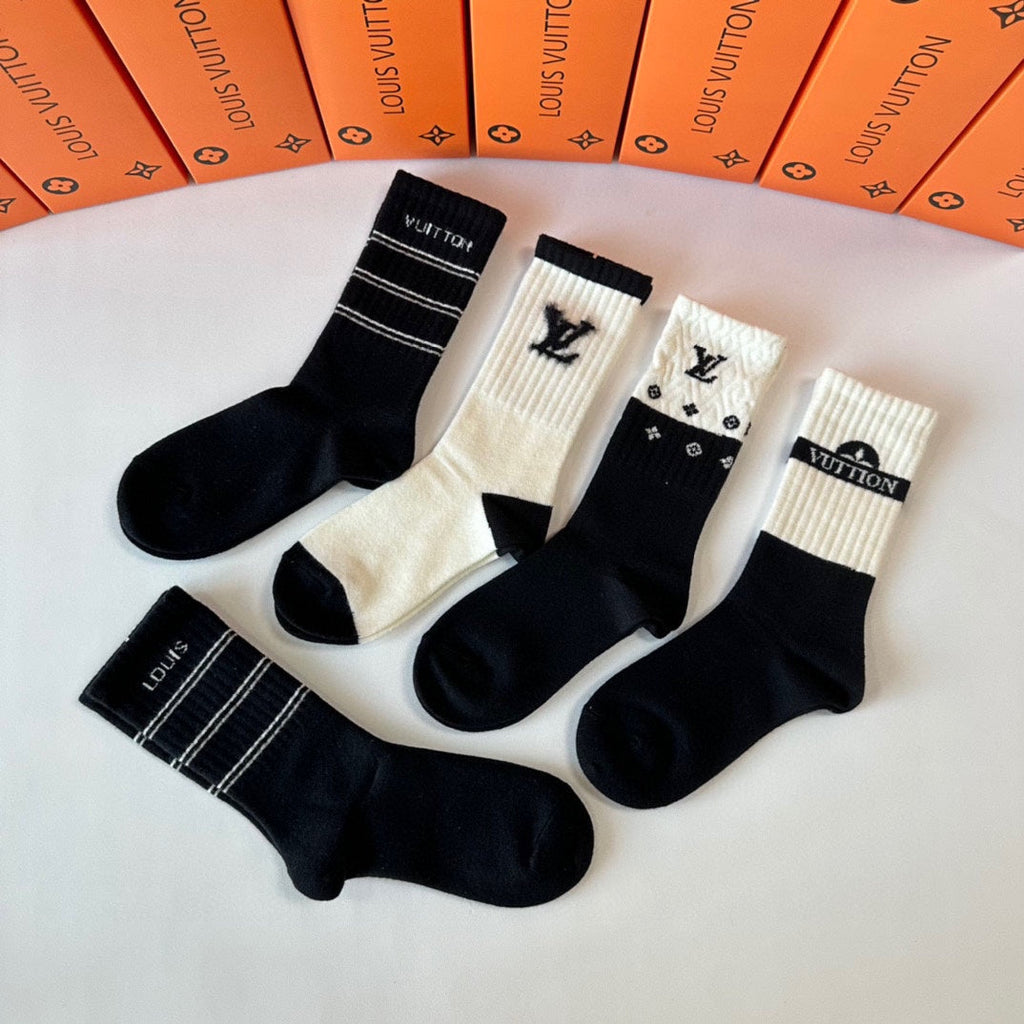 LOUIS VUITTON CREW SOCKS 416100 (1 BOX)