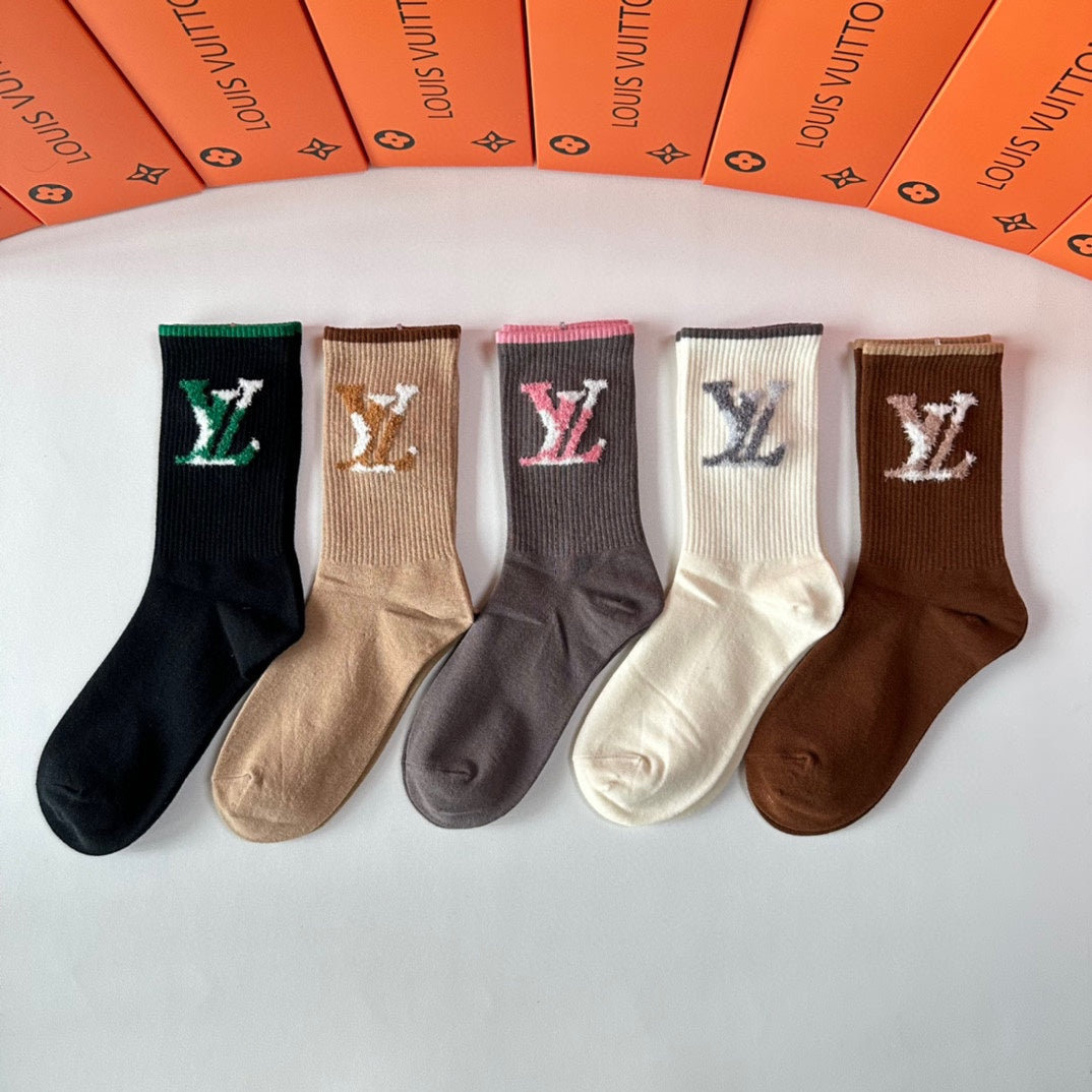 LOUIS VUITTON CREW SOCKS 417482 (1 BOX)