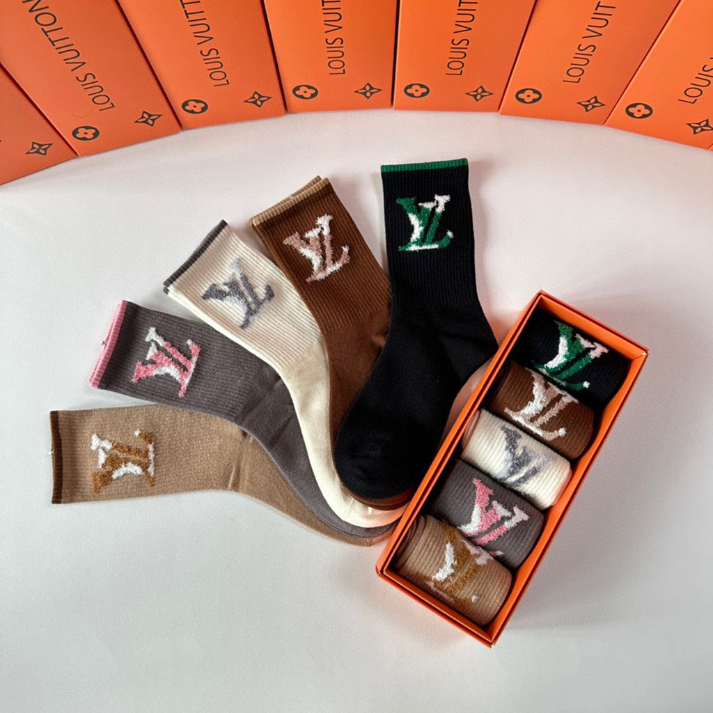 LOUIS VUITTON CREW SOCKS 417482 (1 BOX)