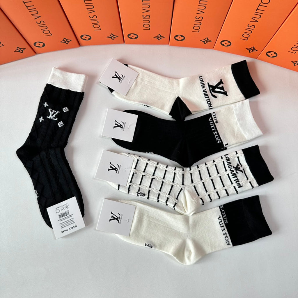 LOUIS VUITTON CREW SOCKS 417487 (1 BOX)