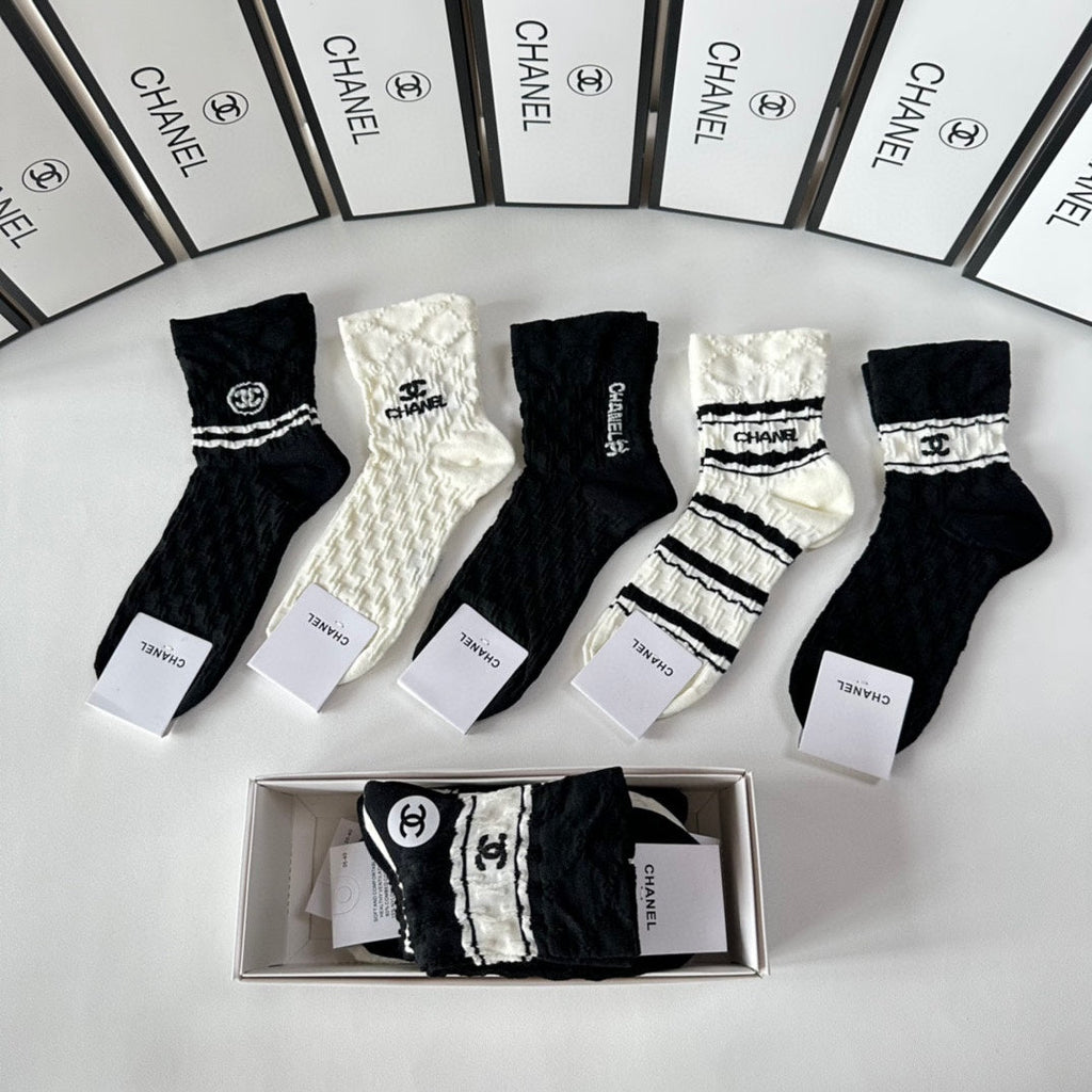 CHANEL LOW-CUT SOCKS 419034 (1 BOX )