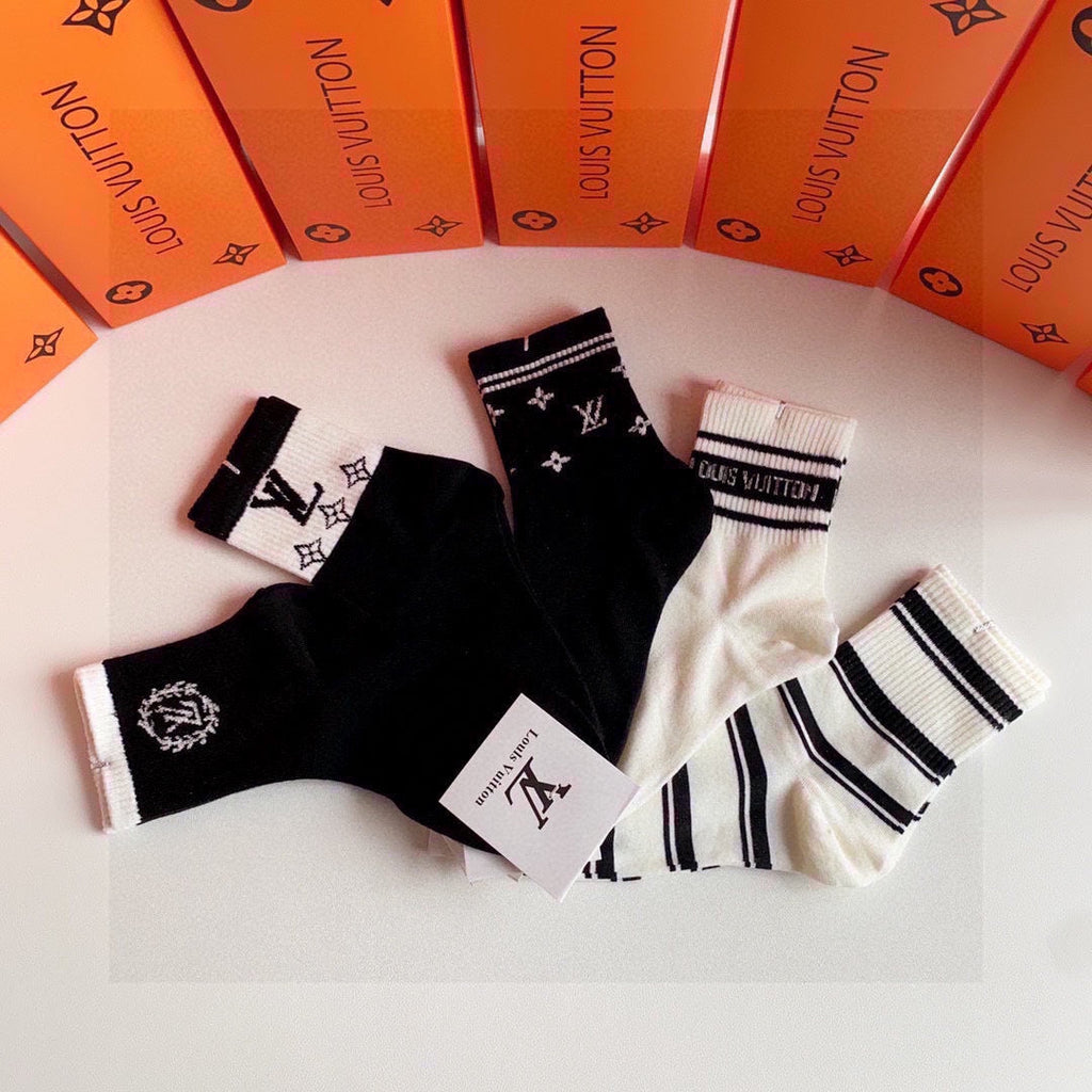 LOUIS VUITTON LOW-CUT SOCKS 419051 (1 BOX)
