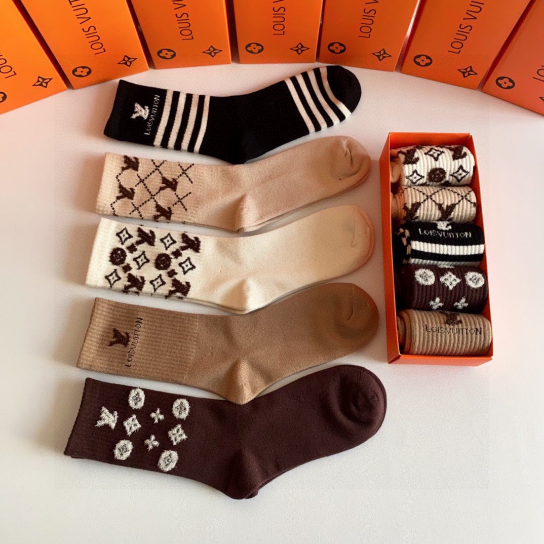 LOUIS VUITTON CREW SOCKS 423801 (1 BOX)
