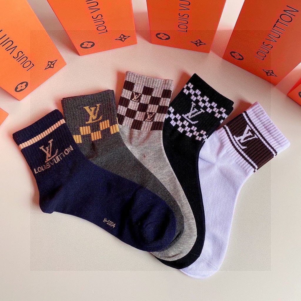 LOUIS VUITTON LOW-CUT SOCKS 423853 (1 BOX)