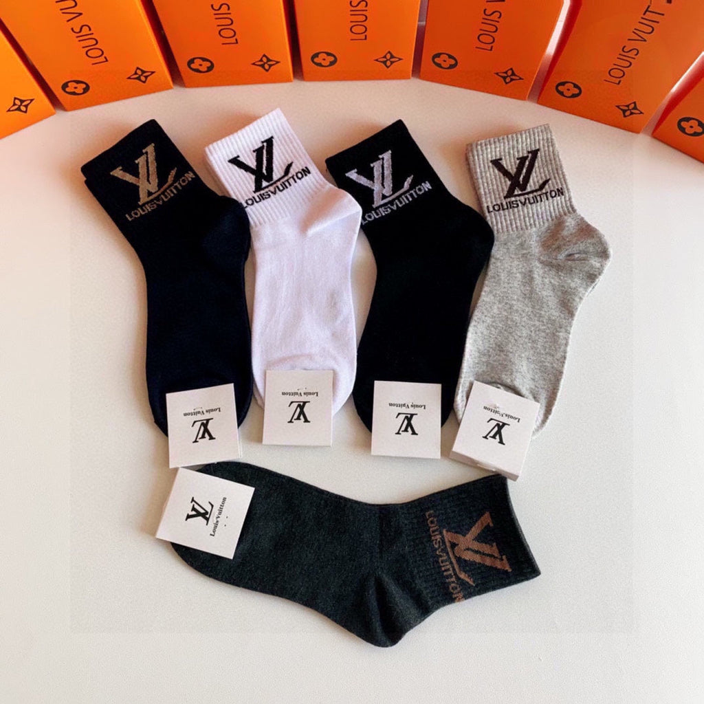 LOUIS VUITTON LOW-CUT SOCKS 423818 (1 BOX)
