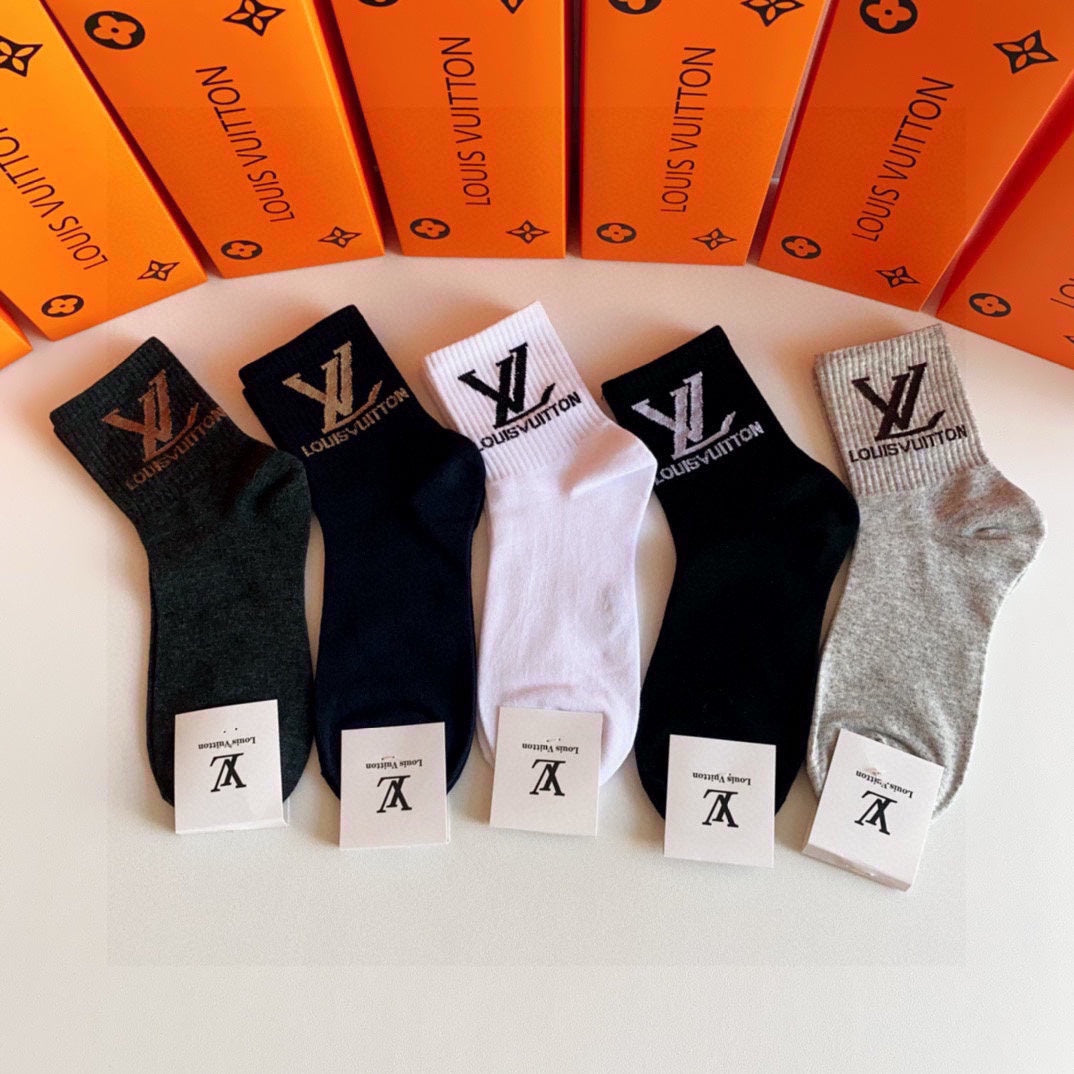 LOUIS VUITTON LOW-CUT SOCKS 423818 (1 BOX)