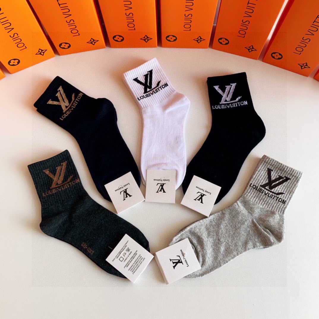 LOUIS VUITTON LOW-CUT SOCKS 423818 (1 BOX)