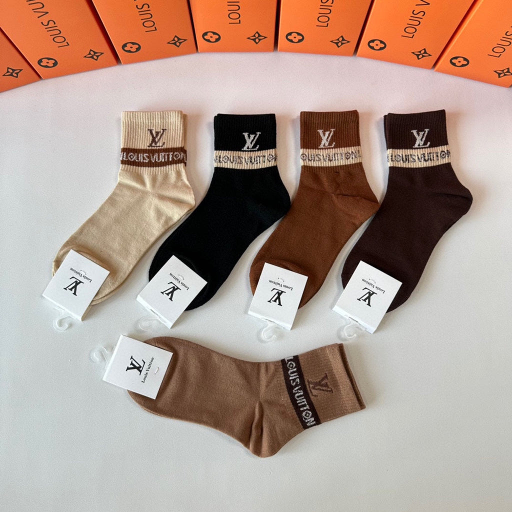 LOUIS VUITTON LOW-CUT SOCKS 425683 (1 BOX)