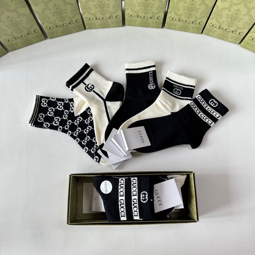 GUCCI LOW-CUT SOCKS 425663 (1 BOX)