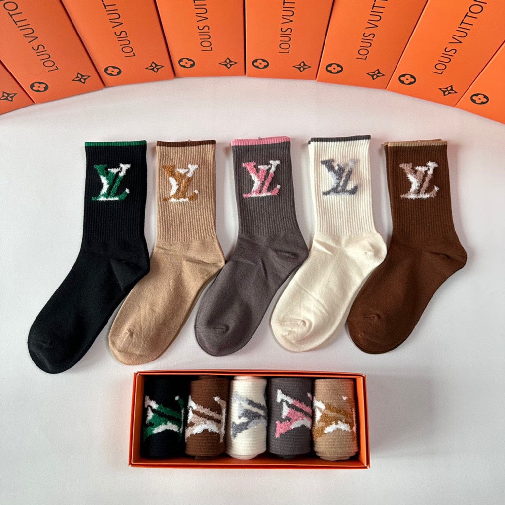 LOUIS VUITTON CREW SOCKS 425667 (1 BOX)