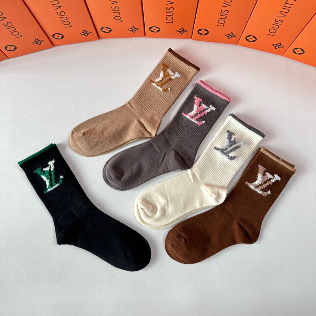 LOUIS VUITTON CREW SOCKS 425667 (1 BOX)