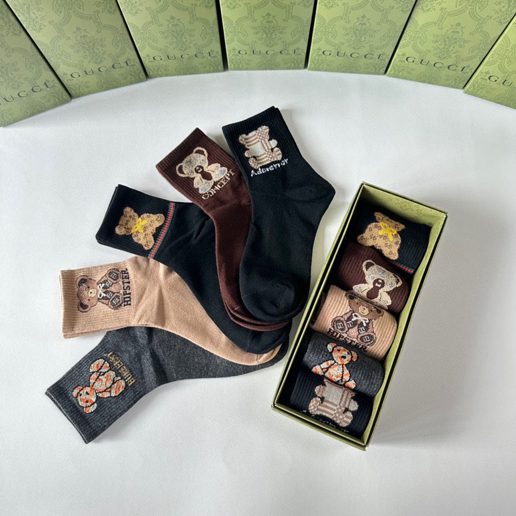 GUCCI LOW-CUT SOCKS 427614 (1 BOX)