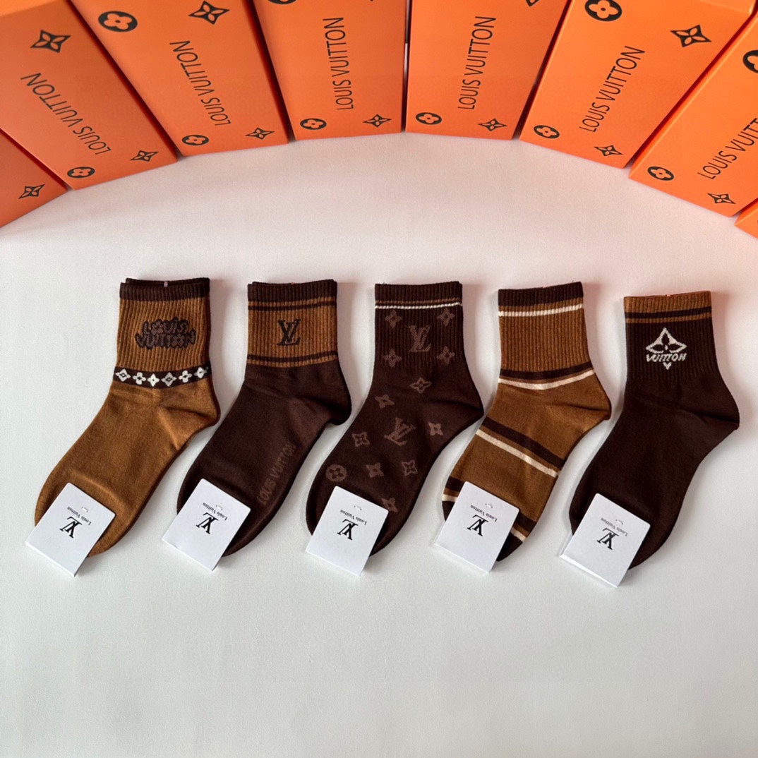 LOUIS VUITTON LOW-CUT SOCKS 427587 (1 BOX)