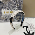 PRADA BRAIDED HAIRBAND IN WHITE SOFT LAMBSKIN 432845