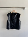 MIUMIU LEATHER VEST STYLE 726