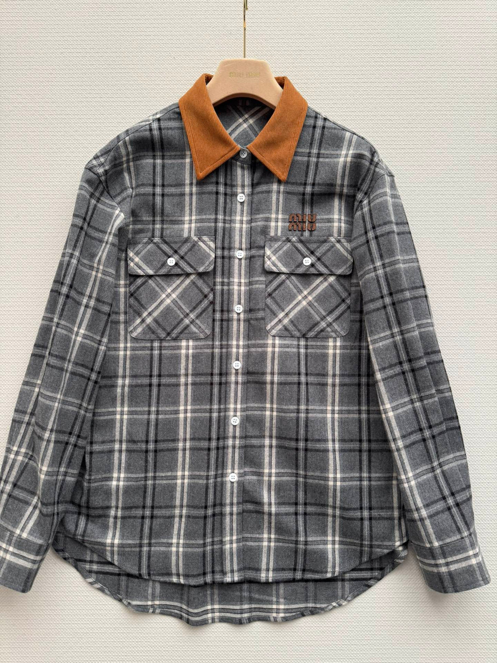MIUMIU PLAID SHIRT STYLE 730