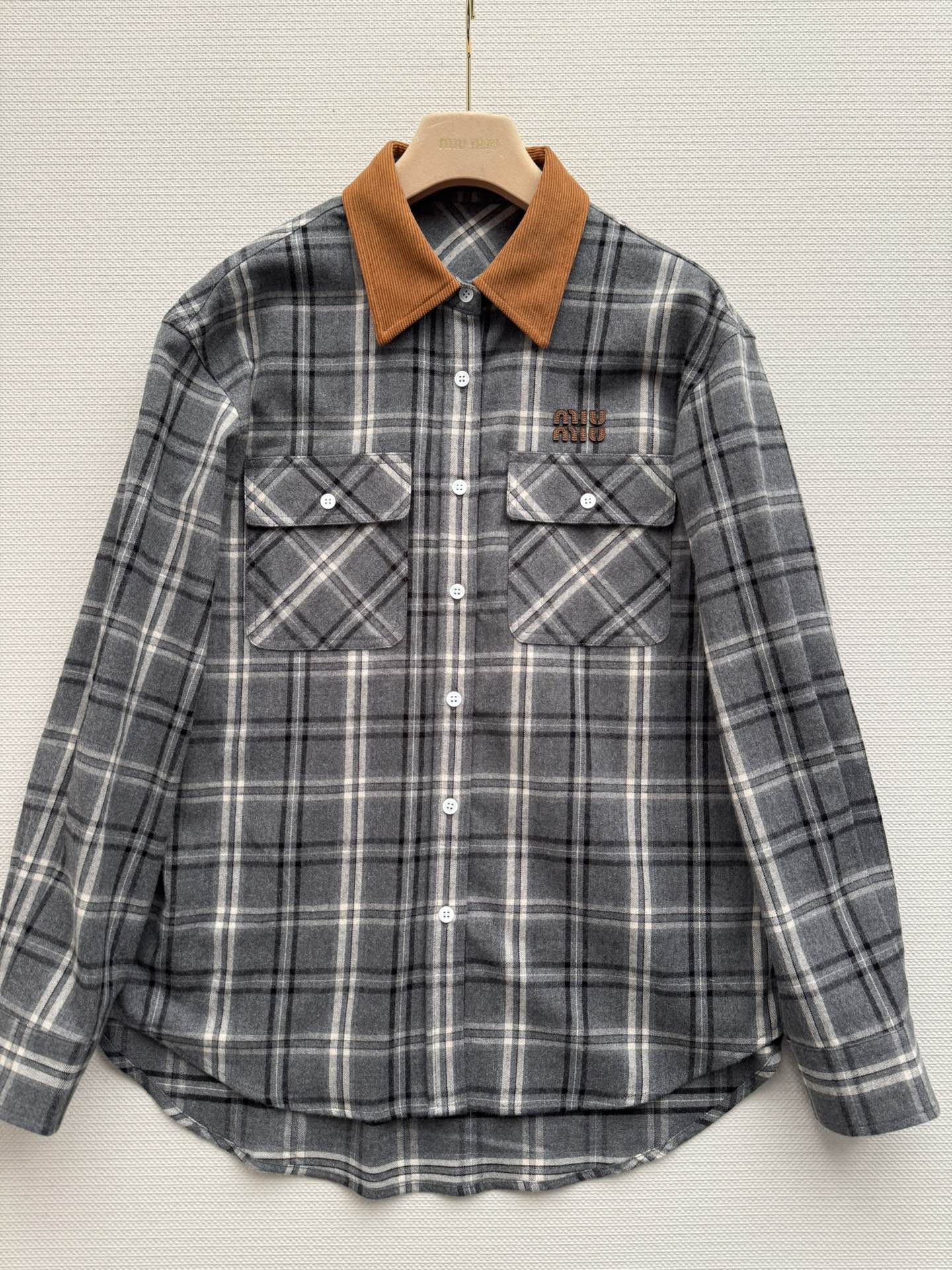 MIUMIU PLAID SHIRT STYLE 730