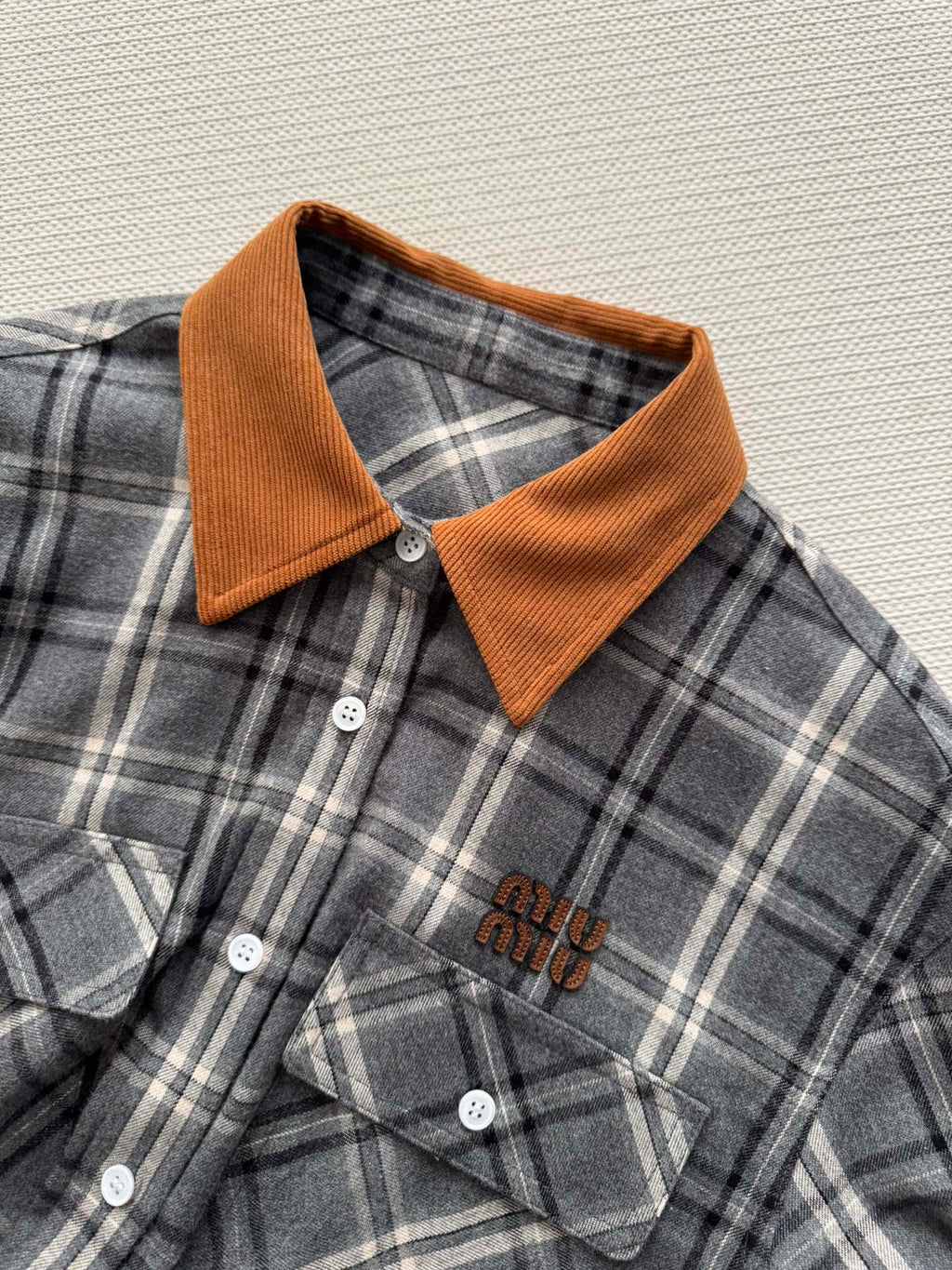 MIUMIU PLAID SHIRT STYLE 730