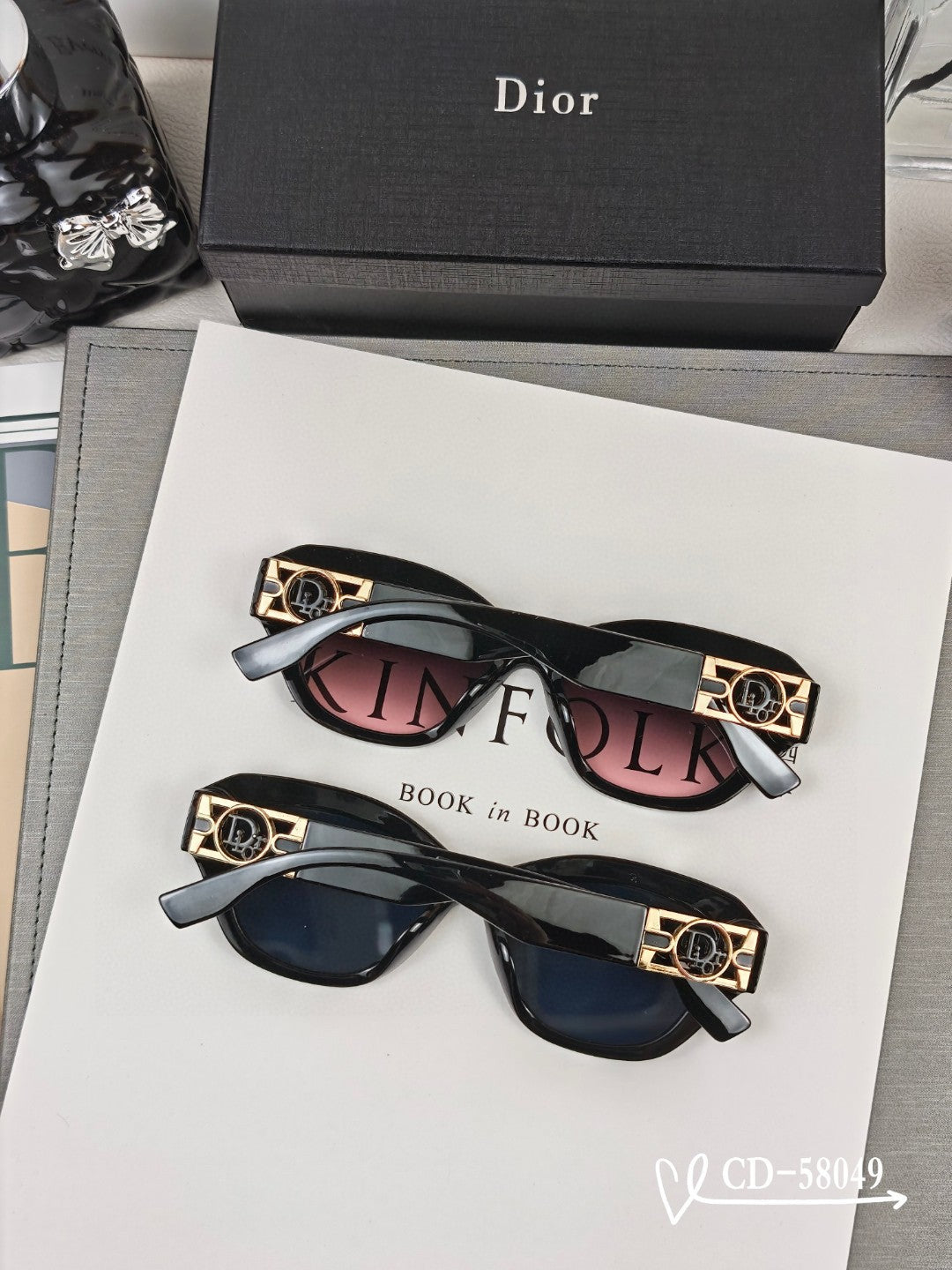 DIOR CAT EYE SUNGLASS 58049 IN ACETATE