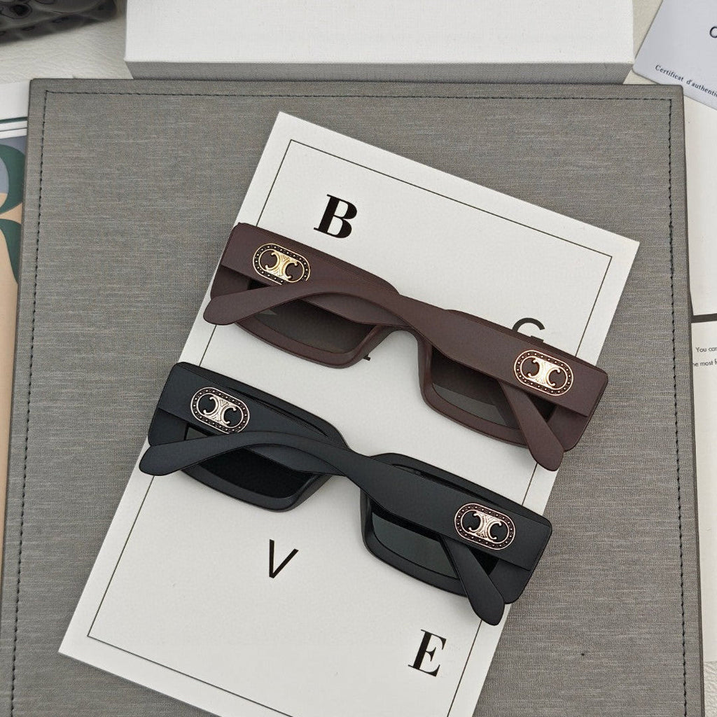 CELINE TRIOMPHE BOLD SQUARE SUNGLASSES 55148 IN ACETATE