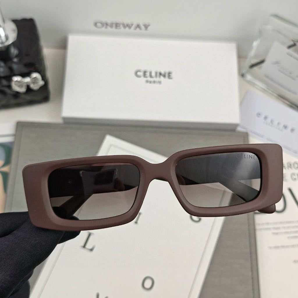 CELINE TRIOMPHE BOLD SQUARE SUNGLASSES 55148 IN ACETATE