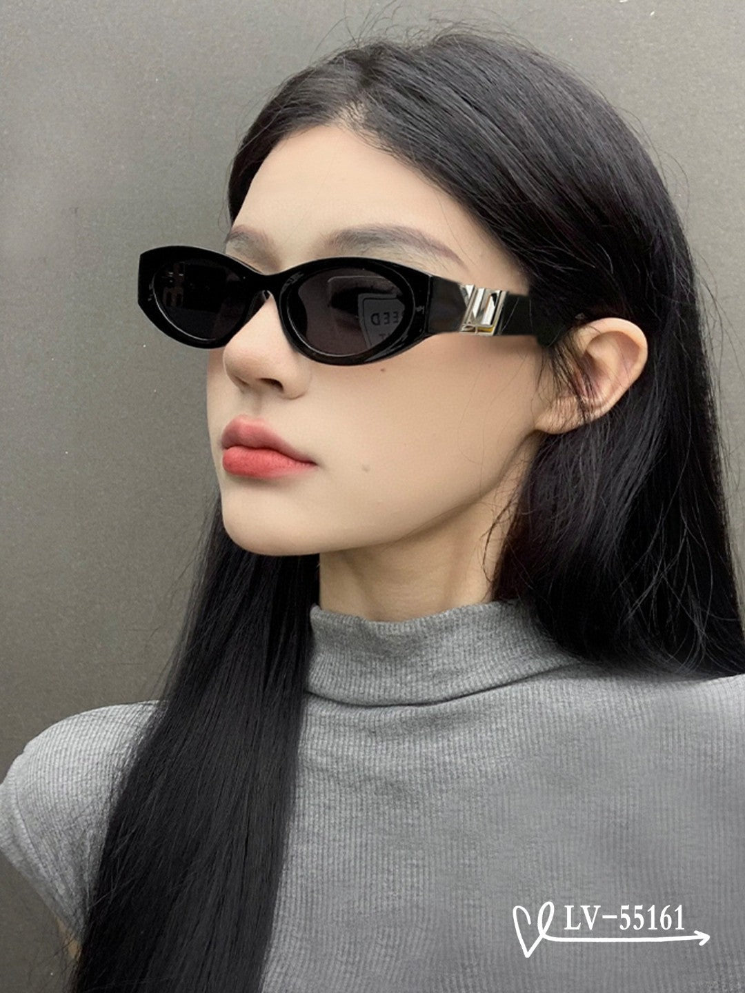 LOUIS VUITTON CAT EYE SUNGLASSES 55161 IN ACETATE