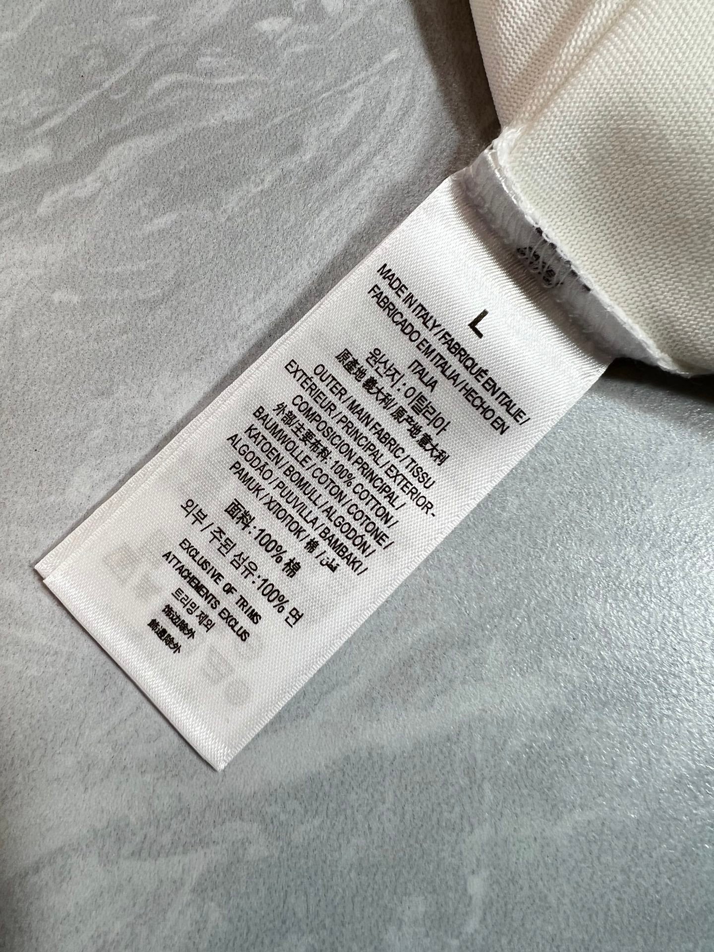 LOUIS VUITTON LV T-SHIRT IN WHITE PURE COTTON COLORFUL LOGO 238925