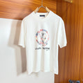 LOUIS VUITTON LV T-SHIRT IN WHITE PURE COTTON COLORFUL LOGO 238925