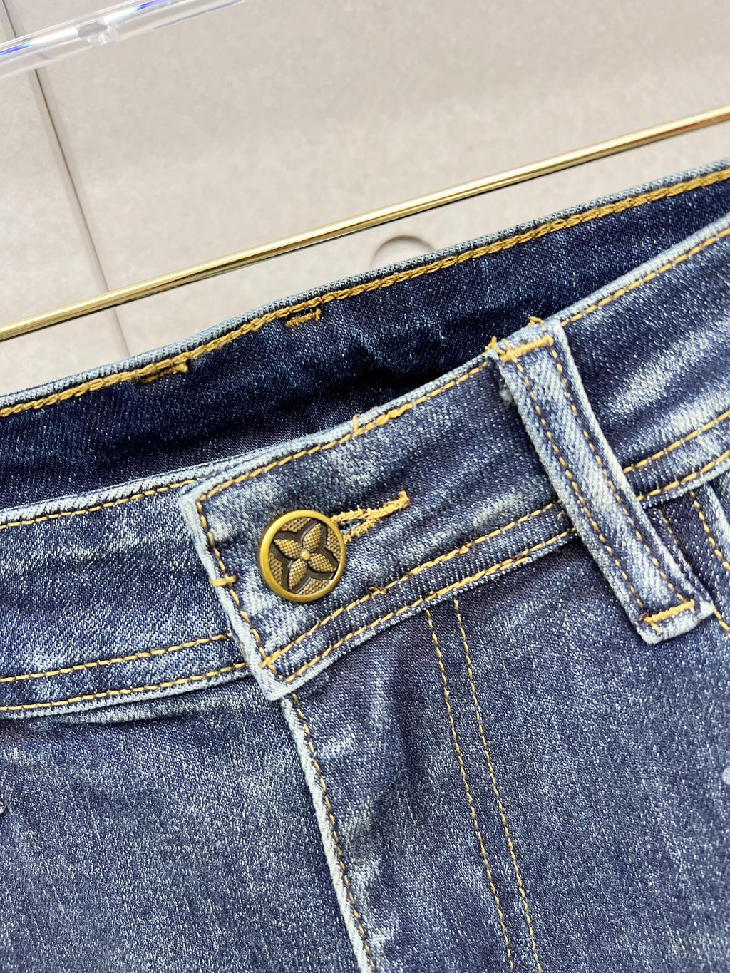 LOUIS VUITTON LV BLUE MONOGRAM DENIM JEAN 239498